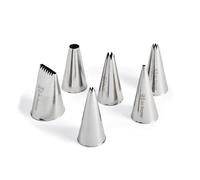 De Buyer 2114.00N Set of 6 Stainless Steel Nozzles for Pastry Bags
