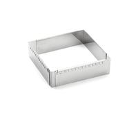 De Buyer 3013.16 Stainless Steel Extendable Frame 16 x 16 x 5 to 30 x 30 cm