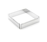 DE BUYER 3013.20 Stainless Steel Frame Extendible 20 x 20 x 5 to 37 x 37 cm