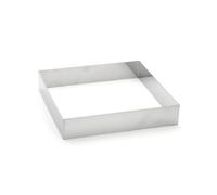 De Buyer 3906.24 Stainless Steel Square Rings, 4.5 cm High
