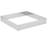 De Buyer 3906.28 Stainless Steel Square Rings, 4.5 cm High