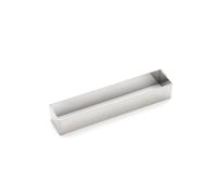 De Buyer 3942.16 Stainless Steel Rectangular Ring, Sharp Corners 16 x 3 cm