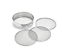 De Buyer 4605.21 4 x Interchangeable Grey Stainless Steel Mesh Sieves 0.5/1/2/3 mm, Diameter 21 cm