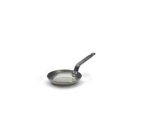 De Buyer - 5110.18 - 'Carbon Plus' Stove Round Lyonnaise Cup - Tail Feather Riveted - White Steel Sheet-Diameter 18 cm