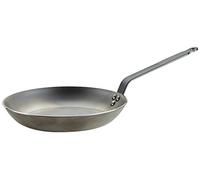 De Buyer 5110.28 Carbone Plus Round Lyonnaise Frying Pan, Heavy Quality Steel, 28 cm Diameter