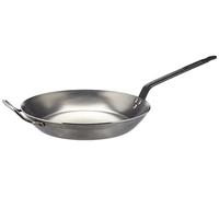 De Buyer 5110.32 Carbone Plus Heavy Quality Steel Round Lyonnaise Frying Pan, 32 cm Diameter