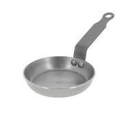 De Buyer 5612.12 Mineral B Element Blini Pan ,Silver-grey,4.7 Inch | Protective organic beeswax coating prevents rust, while the triple-riveted handle ensures secure commercial use.