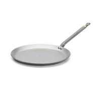 De Buyer 5615.26 Mineral B Element Crepe Pan, 26 cm Diameter | Offers professional-grade heat distribution and a riveted steel handle for safe, commercial stovetop use.