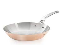 DE BUYER 6424.2 Round Frying Pan with Tail Copper/Stainless Steel, Copper, Copper, 56x32x13,5 cm