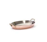 Copper Two Handle Oval Dish