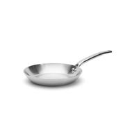 DE BUYER - ALCHIMY 3-Layer Stainless Steel Frying pan - 28 cm - Made in France, PFAS Free, Cooking Control, 18/10 Stainless Steel, All Heat Sources + ovens, Polished Brushed Finish