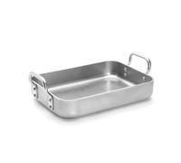 De Buyer Aluminium Roasting Pan, Silver, 40.79 x 25.81 x 11.81 cm