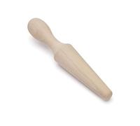 De Buyer Beechwood Pestle/Plunger for Sharp Sieves, Stainless Steel, Beige, 25.4 x 6.2 x 4.39 cm