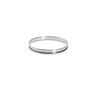 De Buyer Circular Tart Frame with Rolled Edge, Stainless Steel, Height 2cm Diameter 12 cm, Stainless Steel, other, 16 cm