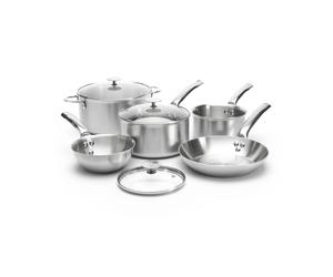 De Buyer de Buyer Alchimy pot set with glass lid 8 pieces