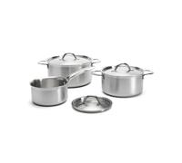De Buyer de Buyer Alchimy pot set with lid 6 pieces Stainless steel