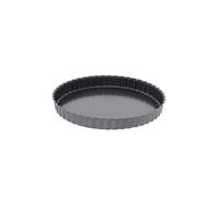 De Buyer Fixed Bottom Round Fluted Pie Mould with Straight Edge, 20 cm, Grey