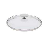 DE BUYER 3429.24 Milady Glass Stainless Steel Lid - Diameter 24cm