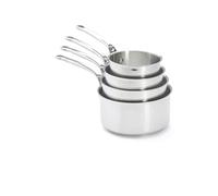 De Buyer Milady Pots, Set of 4, Stainless Steel, Silver, 35.2 x 33.81 x 15.01 cm