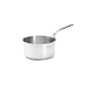 De Buyer Milady Saucepan with Cast Stainless Steel Handle 20 cm, Silver | Made in France, high-performance and resistant 18/10 stainless steel, sandwich base, suitable for all heat sources and ovens