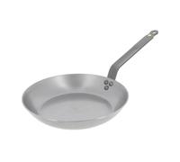 De Buyer 5610.24 Mineral B Element Round Frying Pan, 24 cm Diameter, Silver Grey