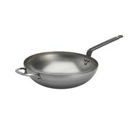De Buyer Mineral B Rounded Wok with Handle 32cm