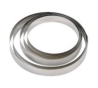 De Buyer - Round Moulds for Cakes or Canapés (Stainless Steel, 4.5cm, 10 Pieces) Diámetro 28