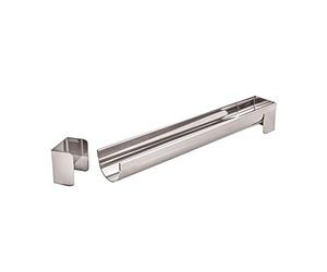 De Buyer round removable gutter with removable end pieces, 30 x 4 x 4 cm