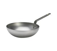 De Buyer Rounded Wok Mineral B Carbon Steel Induction Safe Stir Fry Pan - 28cm