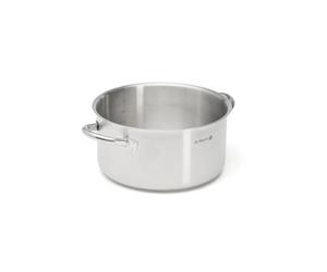 De Buyer - Saucepan Without lid in Stainless Steel PRIM'APPETY - 24 cm - PFAS Free, Professional Grade 18/10 Stainless Steel, Thick Magnetic Base for Controlled Cooking, All Heat Sources + ovens,