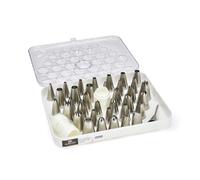 DE BUYER Set of 35 sockets and adapters-30 x 24 cm-2114.10, Stainless Steel, Silver, 30 x 24 cm