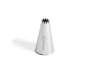 DE BUYER Small Oven Nozzle Stainless Steel Diameter 8/12 Teeth, 18/8, Silver