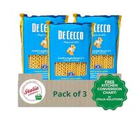 De Cecco Fusilli Lunghi Bucati no.5-500g - Pack of 3 with Italia Solutions UK Kitchen Conversion Card