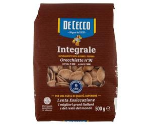De Cecco Orecchiette Italian Whole Wheat (Integrale) Pasta No. 91. 500g