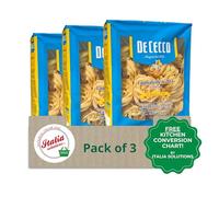 De Cecco Pasta Tagliatelle no.203-500g - Pack of 3 with Italia Solutions UK Kitchen Conversion Card