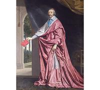 De Champaigne Portrait Cardinal Richelieu Painting Large Wall Art Poster Print Thick Paper 18X24 Inch