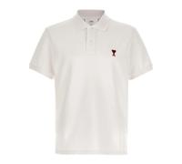 De Cœur cotton piqué polo shirt - unisex - Ami Paris - Polo Shirts - White - S - Tops S