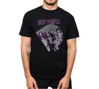 De%ep Pur%ple T Shirt Album in Rock Best Metal Retro 60s Logo Hard Rock Tops Trend Vintage Style Music 100% Cotton for Men and Women(X-Large)