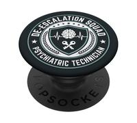 De-Escalation Squad Psychiatric Technician Day PopSockets Adhesive PopGrip
