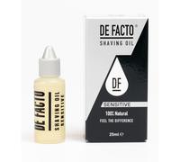 DE FACTO Sensitive Shaving Oil - Natural Aloe Vera & Menthol Infused Pre-Shave Oil for Smooth, Comfortable Shaving, Suitable for Men & Sensitive Skin, 200 Shaves, 25ml