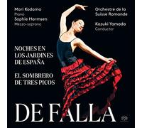 ファリャ : 交響的印象 「スペインの庭の夜」 | バレエ音楽「三角帽子」 他 (De Falla : Noches en los Jardines de Espana | El sombrero de tres picos / Mari Kodama | Sophie Harmsen | Orchestre de la Suisse Romande | Kazuki Yamada) [SACD Hybrid] [輸入盤] [日本語帯・解説付]