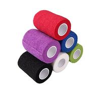 De feuilles CHIC-CHIC 6 Pack 3 Inch Cohesive Bandage Elastic Self Adherent Vet Wrap Bulk Sports Bandages (Large/7.5 x 450cm)