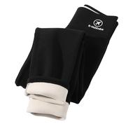 De feuilles Kids Girls Warm Winter Bottom Pants Casual Thermal Velvet Sweatpants Trouser Elastic Waist Soft Legging with Fleece Lining Black