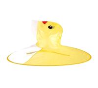 De feuilles Kids Rain Poncho Waterproof Cartoon Duck Children Umbrella Hat Rain Cape Rain Jacket