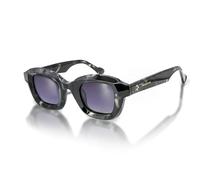 De-Gamme Milan - Black Geometric Frame Rectangle Polarized Sunglasses