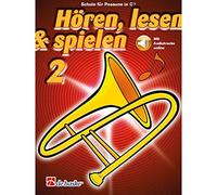 De Haske Listening, reading, playing, volume 2 trombone in C - school work for brass instruments