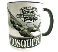 de Haviland DH 98 Mosquito RAF/US Army Air Force/Royal Canadian/Australian Air Force Bomber Fighter Aircraft Action Mug.