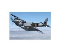 De Havilland Mosquito Bomber Aircraft Military Fighter Plane (14) Canvas Poster Wall Art Picture Prints Hanging Photo Decor Home Posters Artworks 24