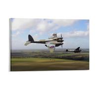 De Havilland Mosquito Bomber Aircraft Military Fighter Plane (9) Posters Art Print Wall Photo Paint Poster Hanging Picture Family Decor 12x18inch(30