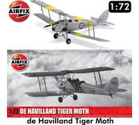 de Havilland TIGER MOTH Bi-Plane Air Force Trainer 1:72 model kit AIRFIX A02106A
